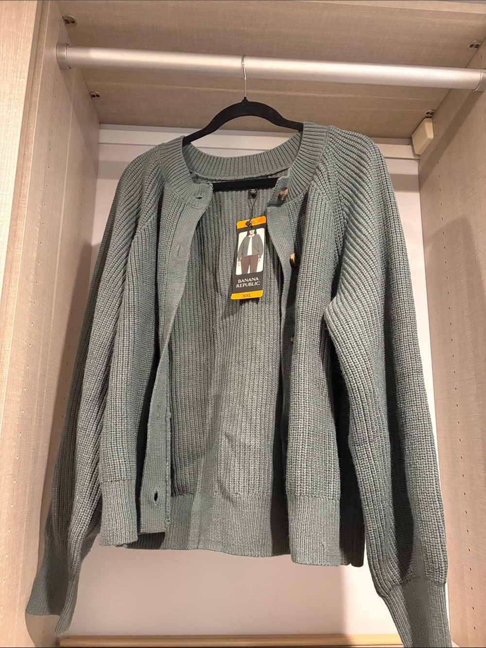 Banana Republic Sage Green Women's Knit Cardigan